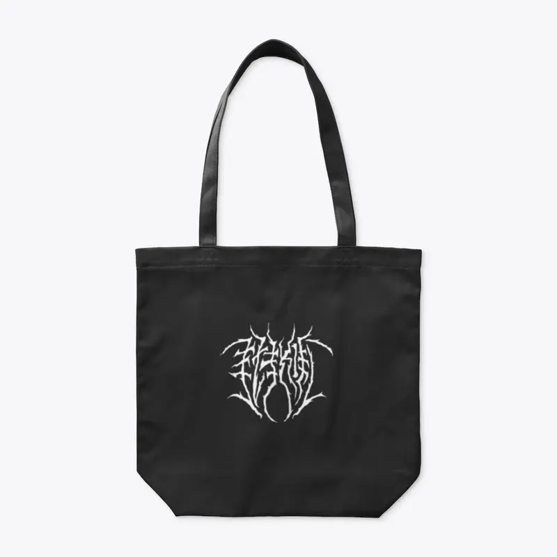 Black metal logo (White)