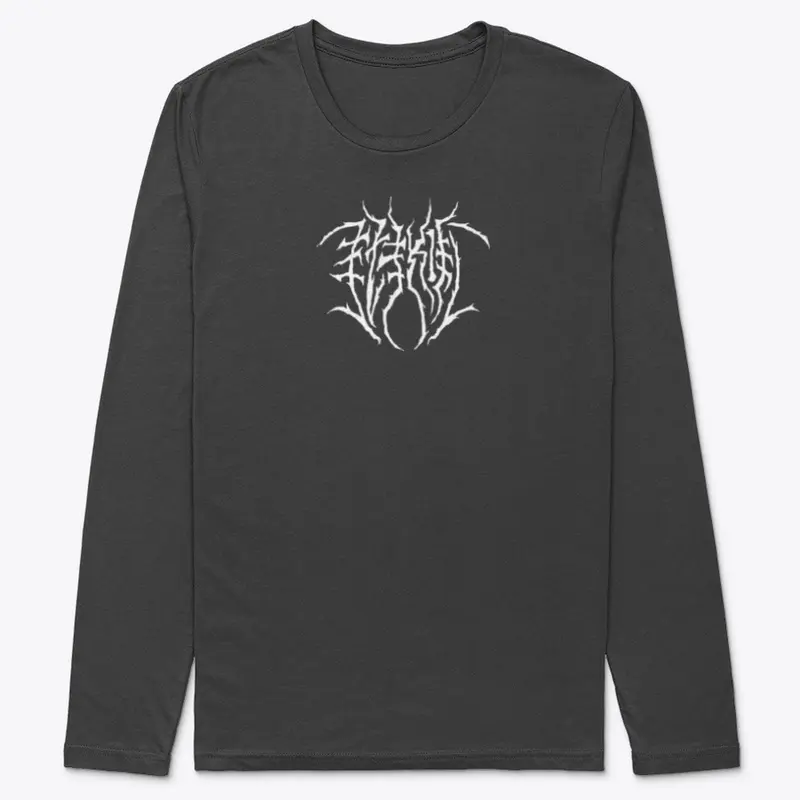 Black metal logo (White)